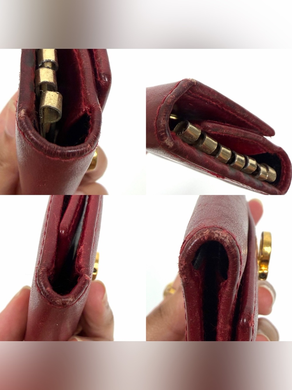 Authentic Ferragamo Red Leather Keychain Wallet - Picture 11 of 11
